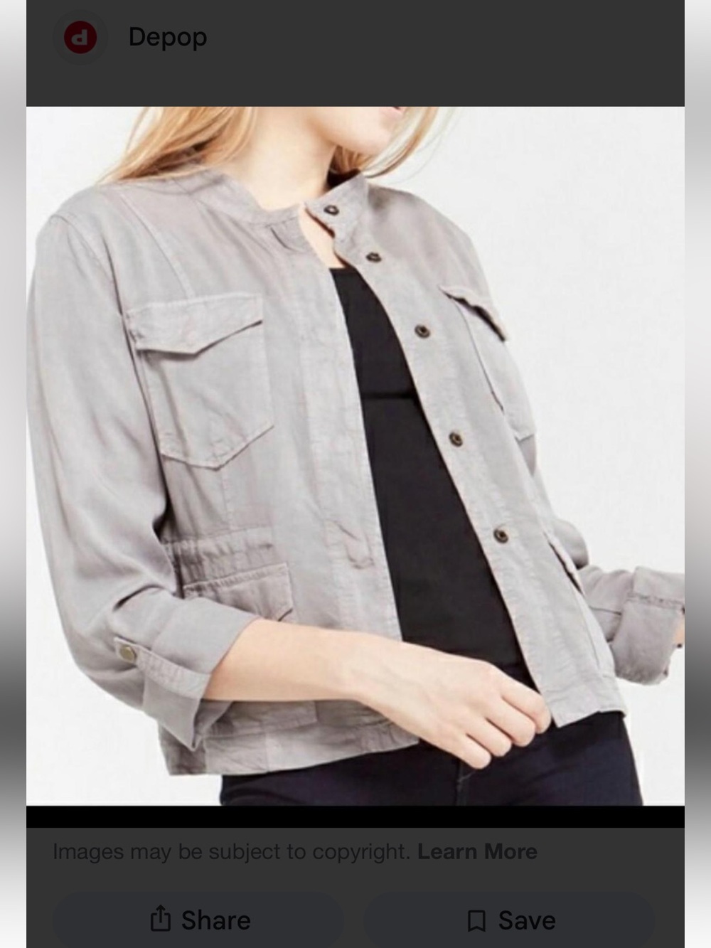 Sanctuary Gray Lightweight Jacket